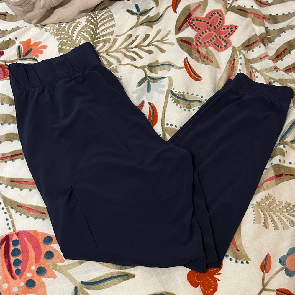 Navy Blue Cargo Jogger Pants S